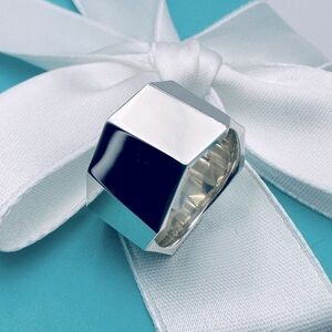 Tiffany & Co. Frank Gehry Wide Fold Band Ring with Box and Pouch